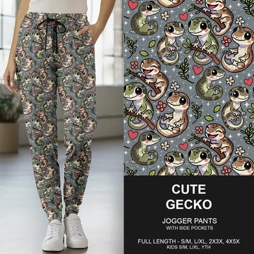 B262 - Preorder Cute Gecko Joggers (Closes 11/23. ETA late Jan.)