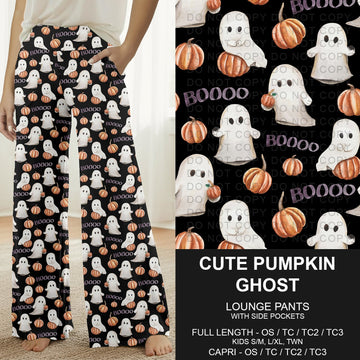 B299 - Preorder Cute Pumpkin Ghost Lounge Pants (Closes 7/12. ETA: mid Sept.)
