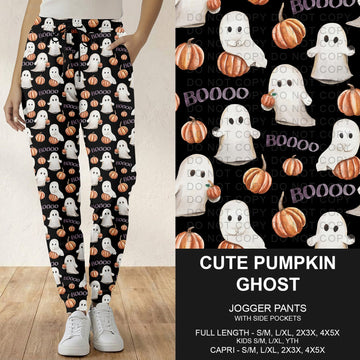 B299 - Preorder Cute Pumpkin Ghost Joggers (Closes 7/12. ETA: mid Sept.)