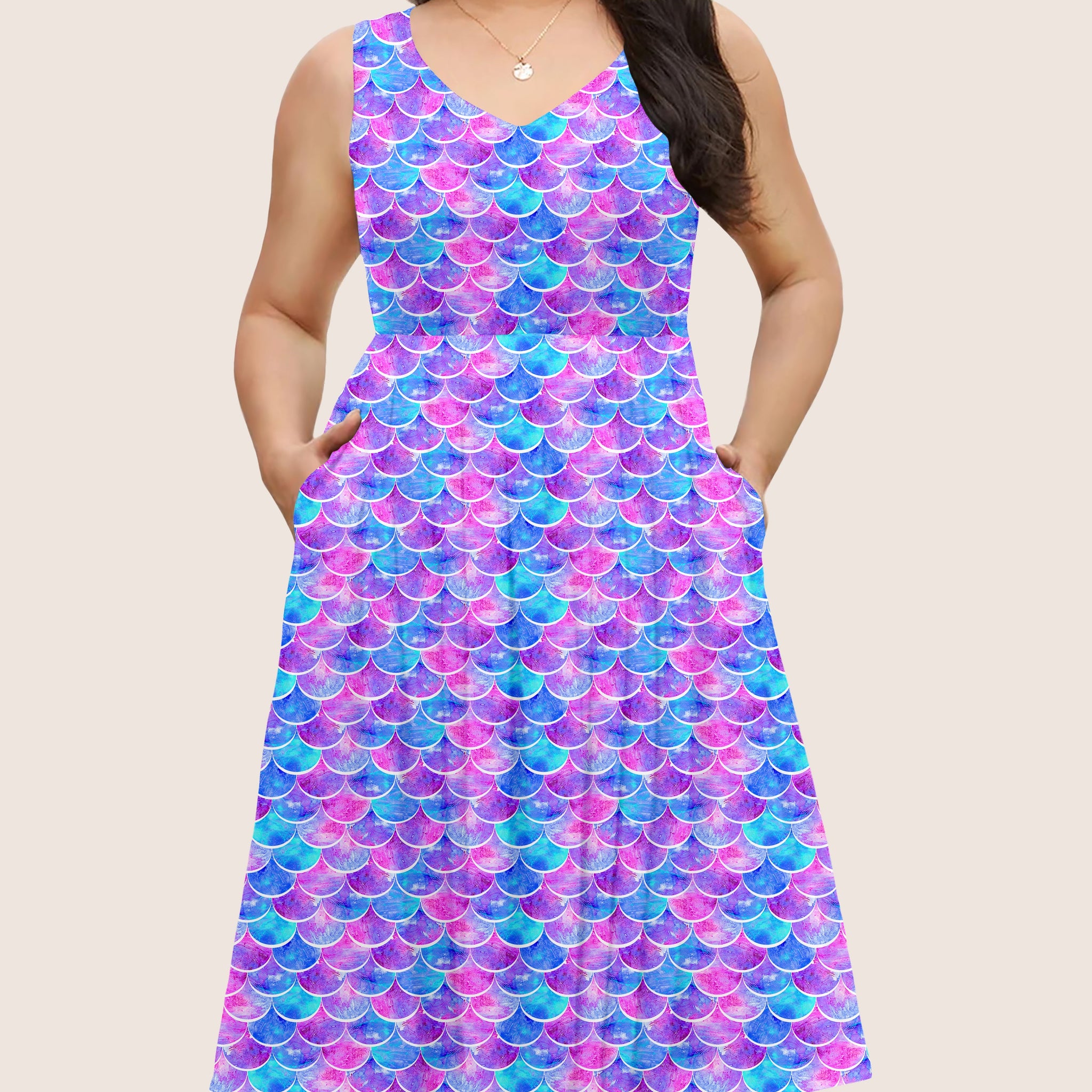 RTS - Candy Cove Mermaid Pocket Dress