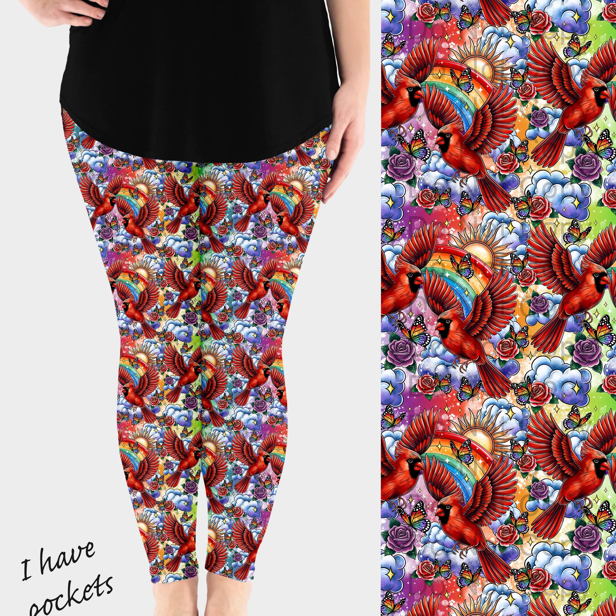 RTS - Cardinal Heaven Leggings w/ Pockets