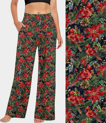 RTS - Cardinal Poinsettia Lounge Pants