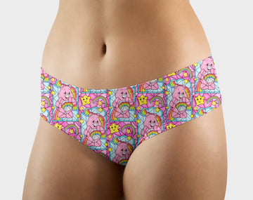 RTS - Care Glass Pink Hipster/High Waist Panties