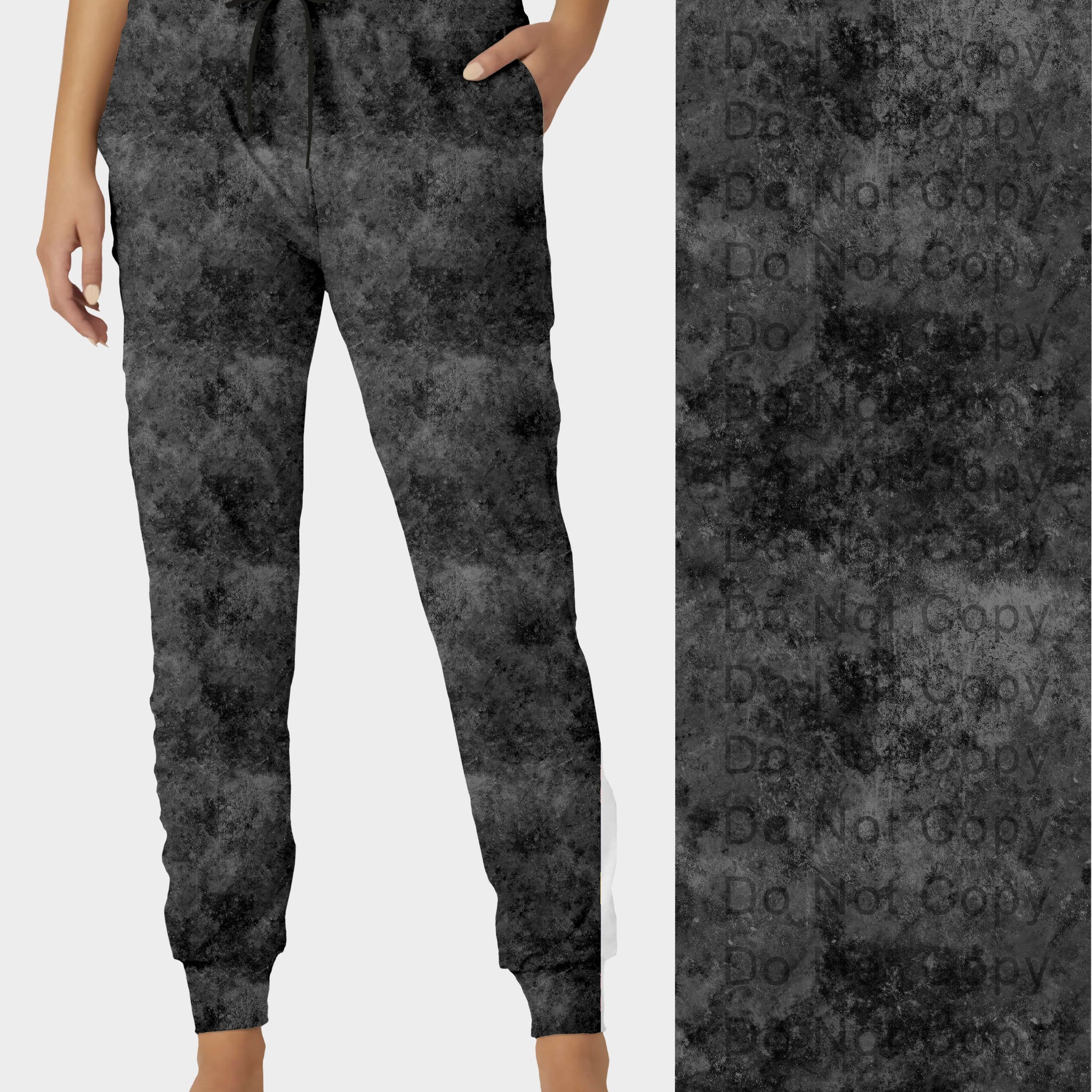 RTS - Charcoal Grunge Joggers