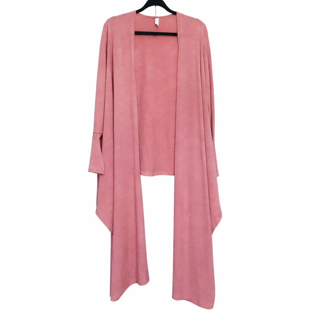 Wrap Neck Flare Sleeve Cardigan
