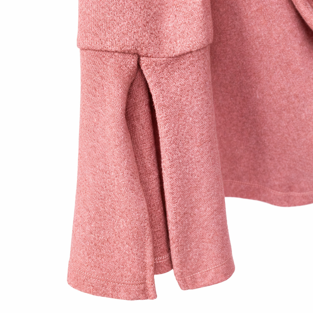 Wrap Neck Flare Sleeve Cardigan