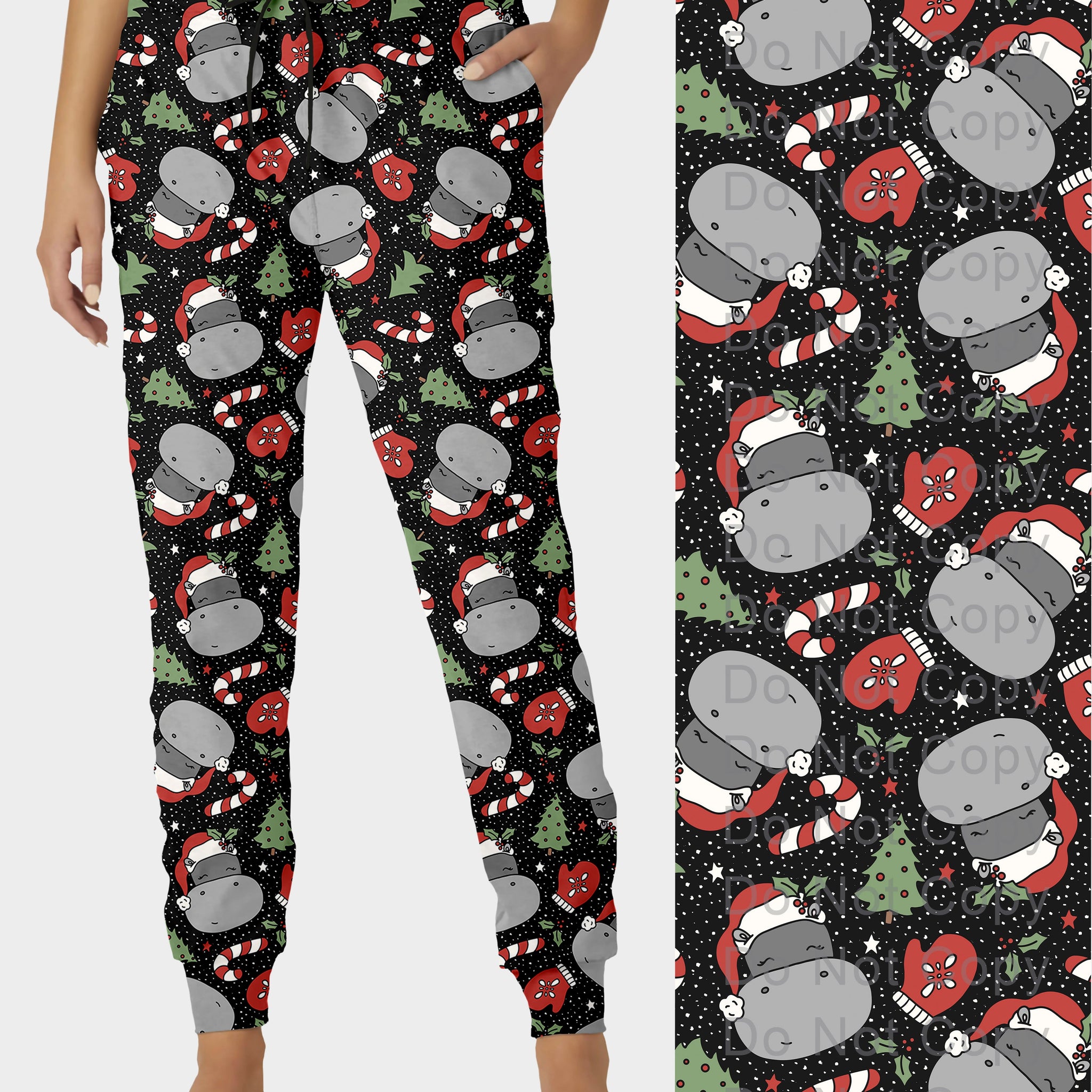 RTS - Christmas Hippo Joggers
