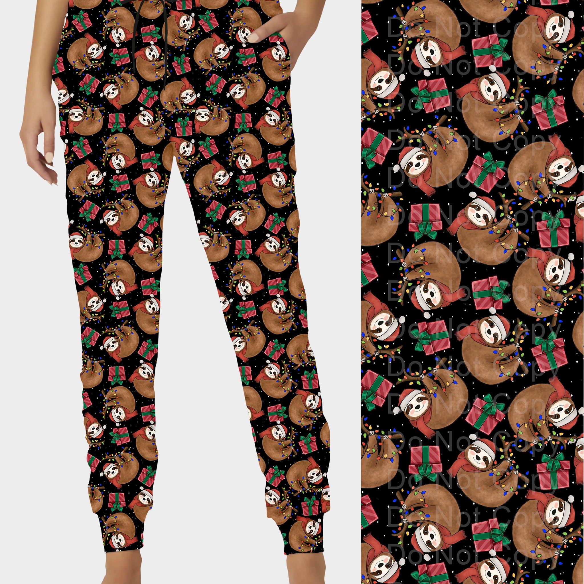 RTS - Christmas Sloth Joggers