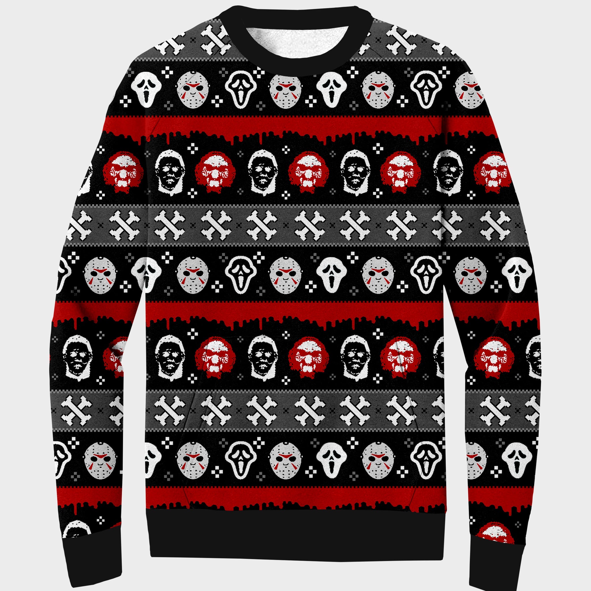 RTS - Xmas Horror Sweater w/ Front Pocket