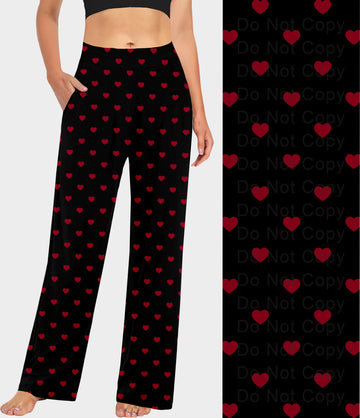 RTS - Classic Red Hearts Lounge Pants