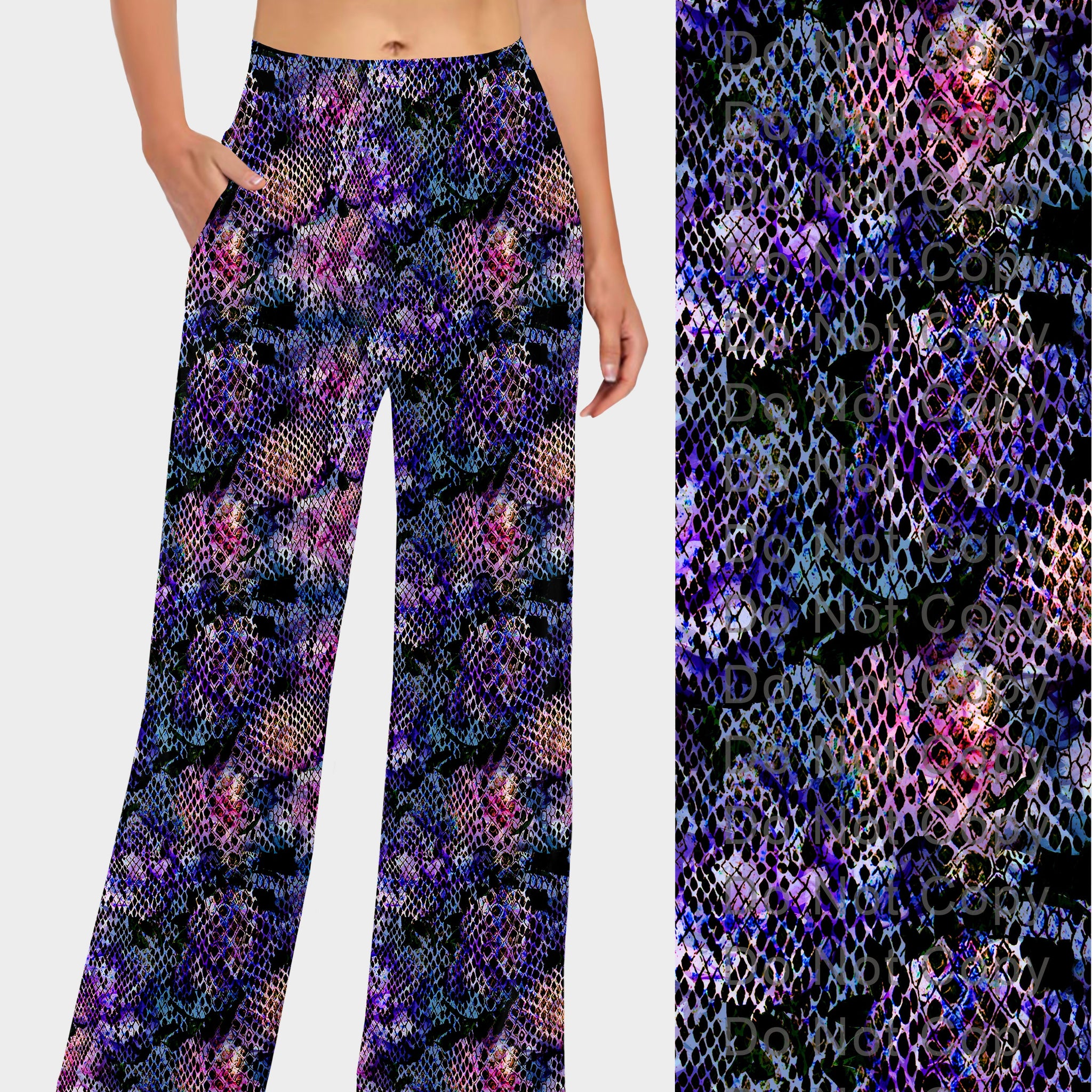 RTS - Colorful Snake Print Lounge Pants