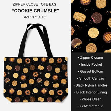 B195 - Preorder Cookie Crumble Tote Bag (Closes 11/19. ETA: late Jan.)