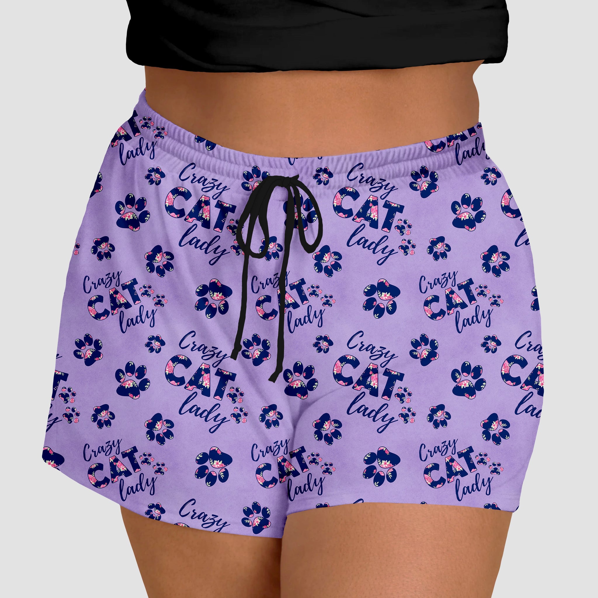 RTS - Crazy Cat Lady Jogger Shorts