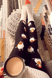Santa Sheep Print Soft Leggings