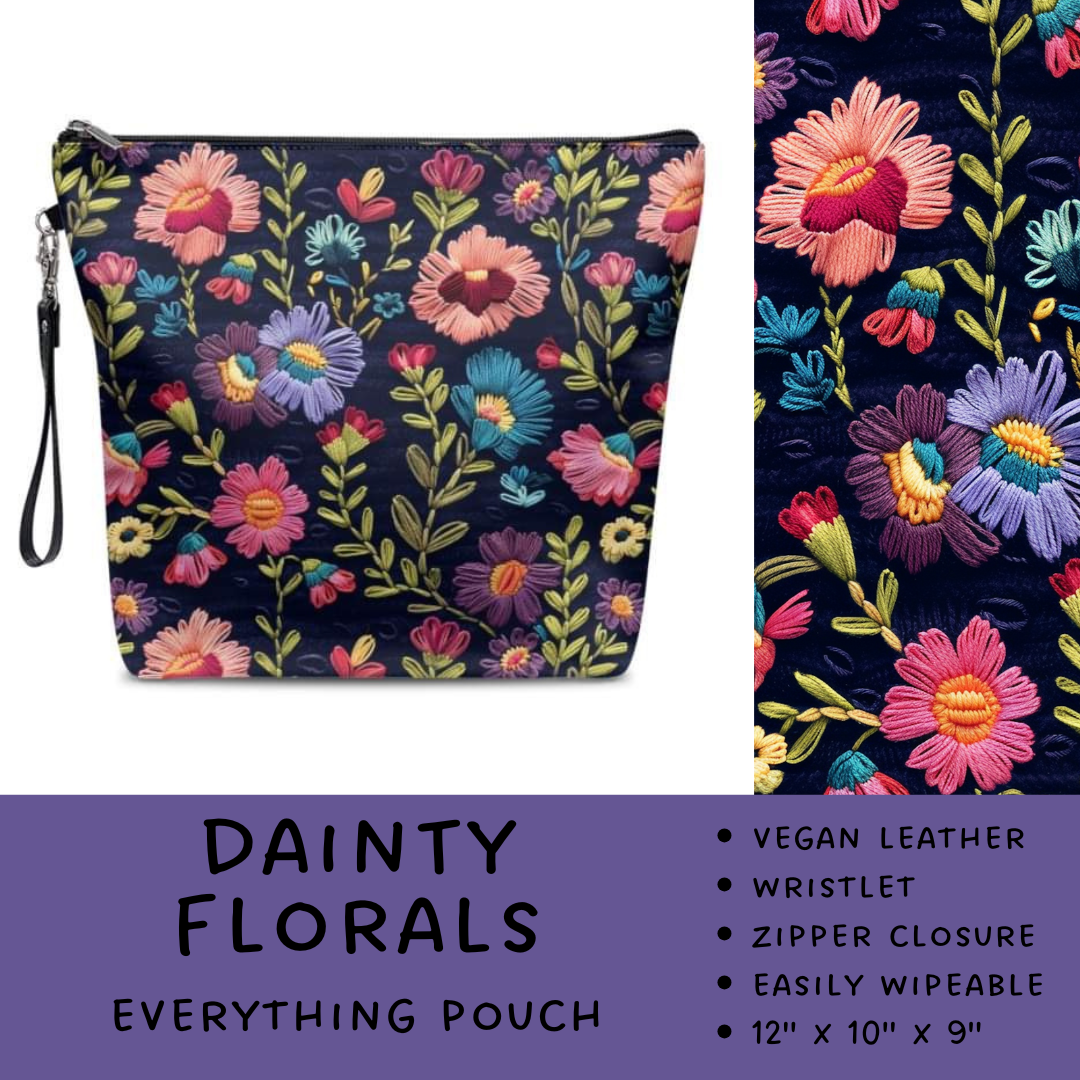 Batch #246 - The Everything Pouch - Closes 11/29 - ETA mid Jan - Dainty Florals Everything Pouch