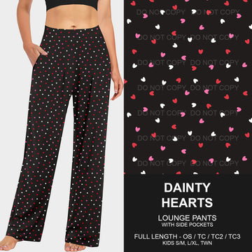 B196 - Preorder Dainty Hearts Lounge Pants (Closes 11/24. ETA late Jan.)