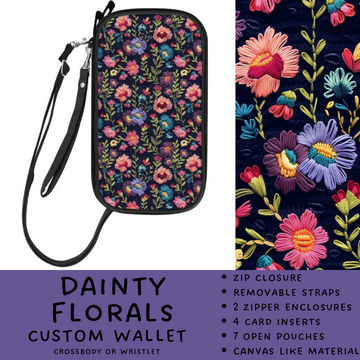 Batch #245 - The Crossbody Wallet - Closes 11/29 - ETA mid Jan - Dainty Florals Crossbody Wallet