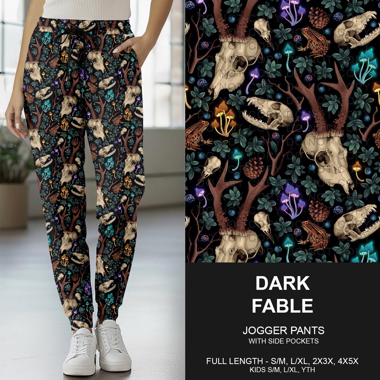 B264 - Preorder Dark Fable Jogger Pants (Closes 12/07. ETA early Feb.)