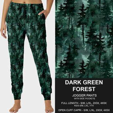 B208- Preorder Dark Green Forest Joggers (Closes 1/26. ETA: early May)