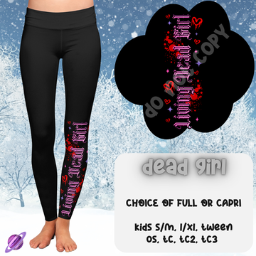 DEAD GIRL - BOOT RUN 1 - LEGGING/CAPRI PREORDER CLOSING 10/8