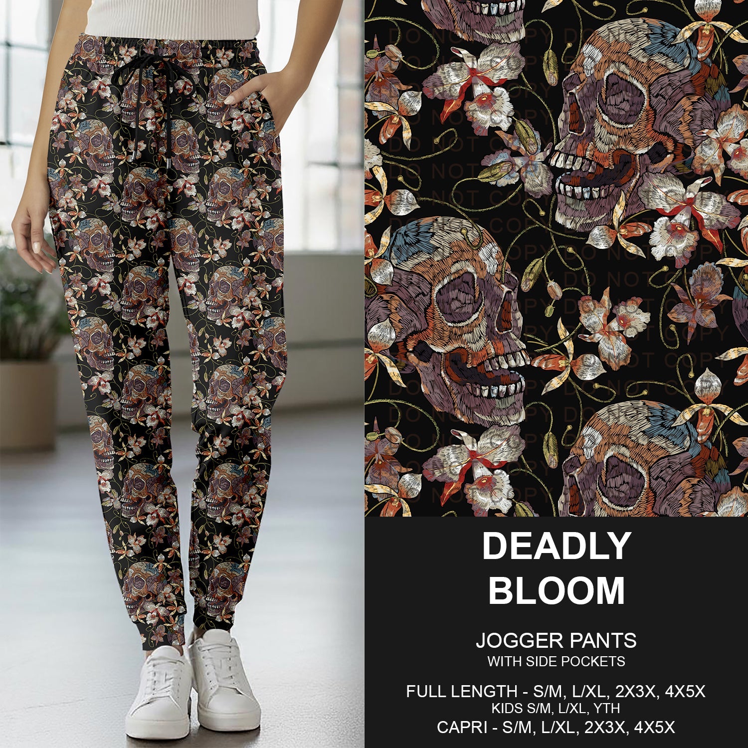 B277 - Preorder Deadly Bloom Joggers (Closes 3/08. ETA: mid May)