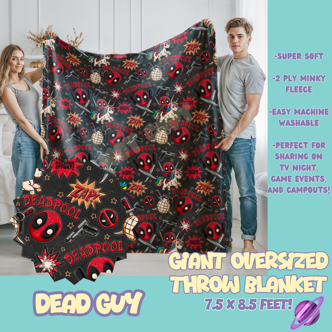 DEAD GUY - OVERSIZED THROW BLANKET 11 - PREORDER CLOSING 2/2