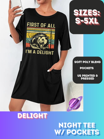 DELIGHT-SLEEP SHIRT-PREORDER CLOSING 9/20