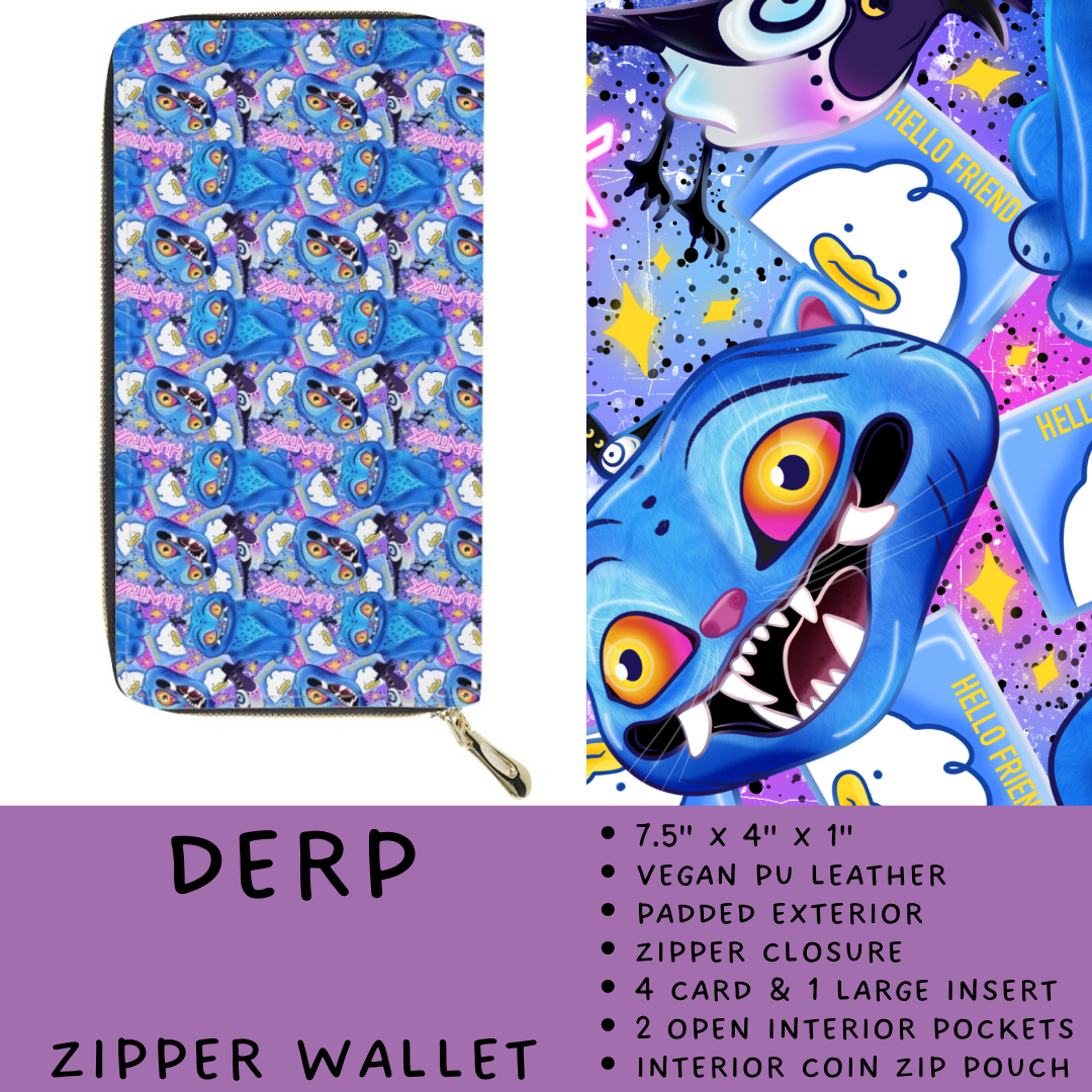 Batch #460 - Zip It Collection - Closes 12/5 - ETA late Jan - Derp Zipper Wallet