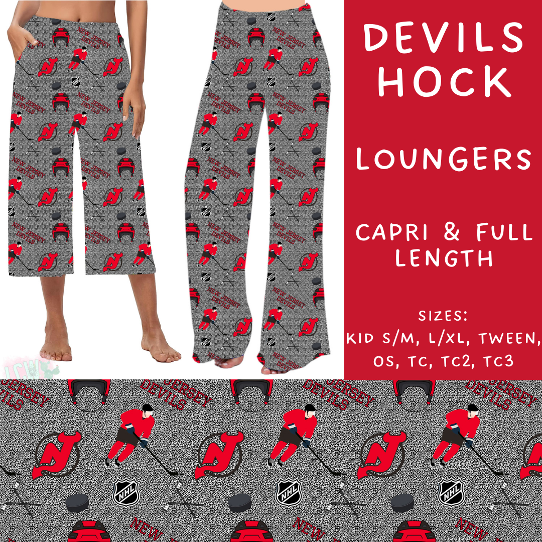 Batch #243 - Hockey - Closes 11/25 - ETA mid Jan - Devils Hock Capri and Full Length Loungers