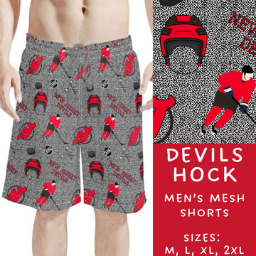 Batch #243 - Hockey - Closes 11/25 - ETA mid Jan - Devils Hock Men's Shorts