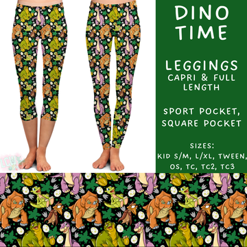 Batch #272 - Storybook Collection - Closes 1/17 - ETA late March - Dino Time Full and Capri Length Leggings