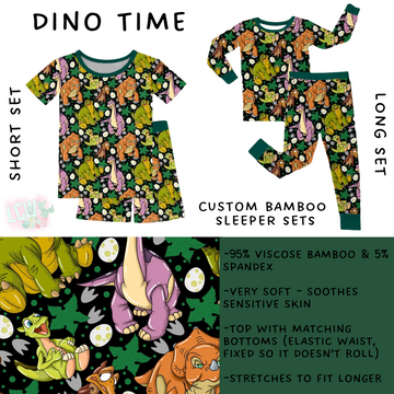 Ready To Ship - Dino Time Bamboo Short Set - 7T