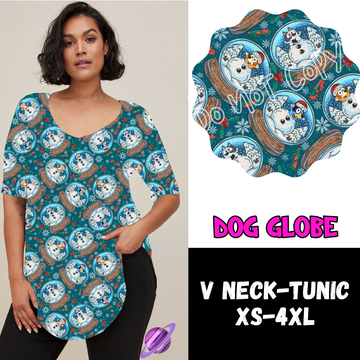 DOG GLOBE -PPO12 - V-NECK TUNIC PREORDER CLOSING 10/8