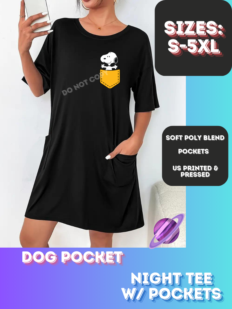 DOG POCKET-SLEEP SHIRT-PREORDER CLOSING 9/20