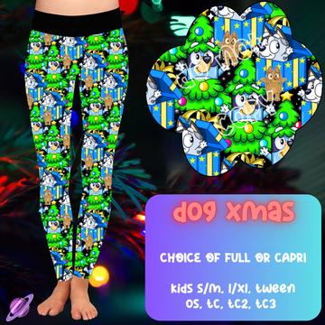 DOG XMAS - CHRISTMAS RUN - LEGGING/CAPRI PREORDER CLOSING 9/29