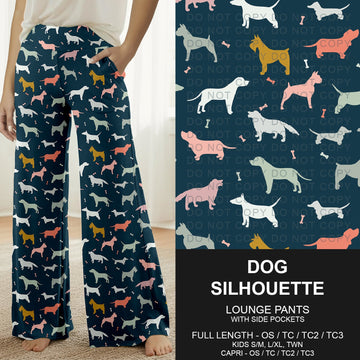 B271 - Preorder Dog Silhouette Lounge Pants (Closes 1/25. ETA: early April)