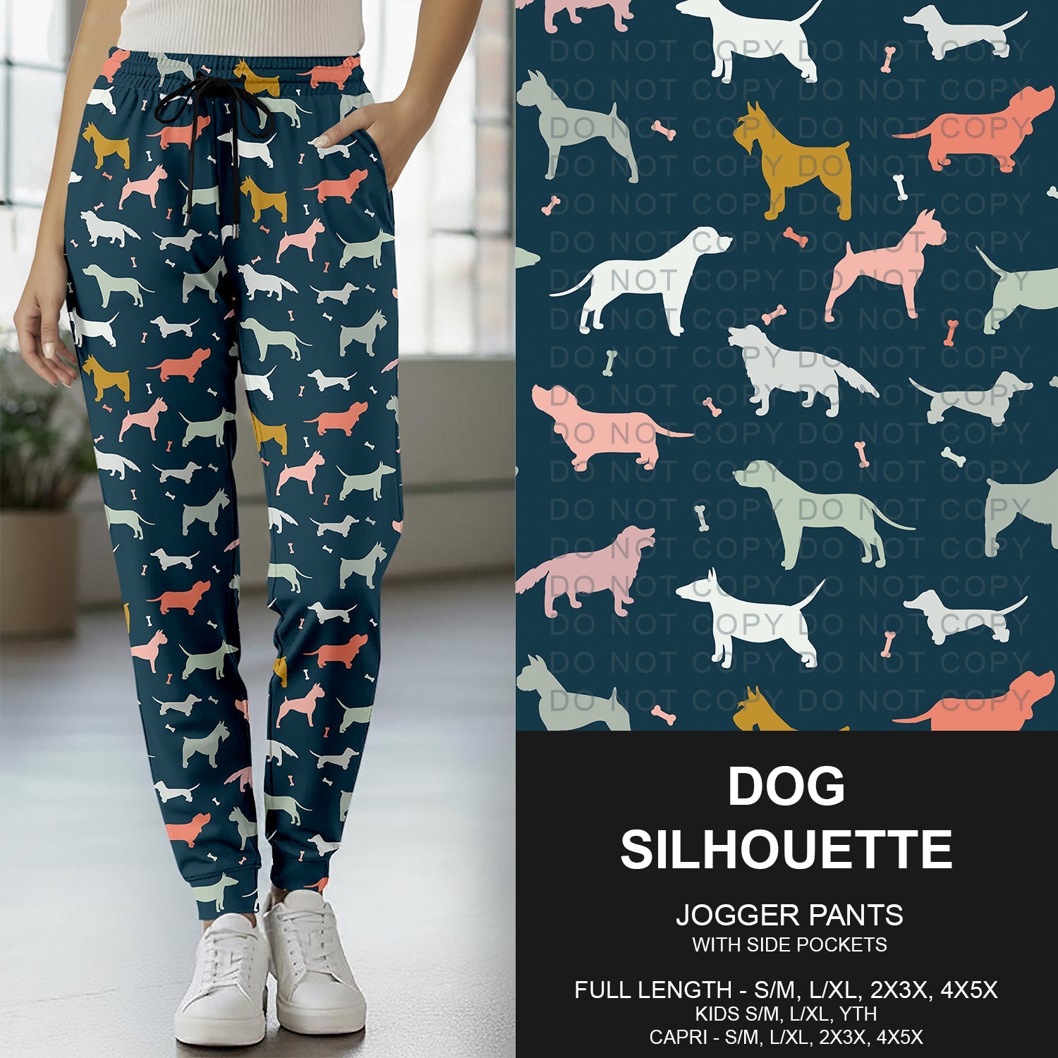B271 - Preorder Dog Silhouette Joggers (Closes 1/25. ETA: early April)