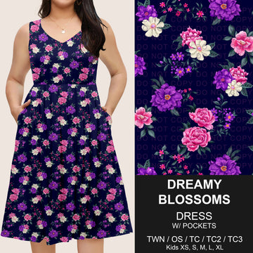 B275 - Preorder Dreamy Blossoms Sleeveless Pocket Dress (Closes 2/25. ETA: early May)