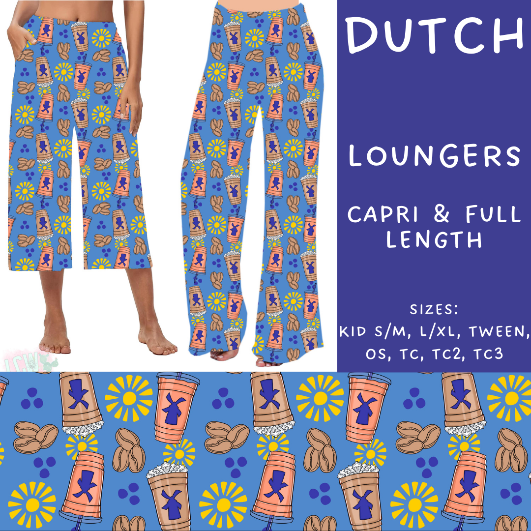 Batch #209 - Fun Run 5 - Closes 10/2 - ETA mid Nov - Dutch Capri and Full Length Loungers