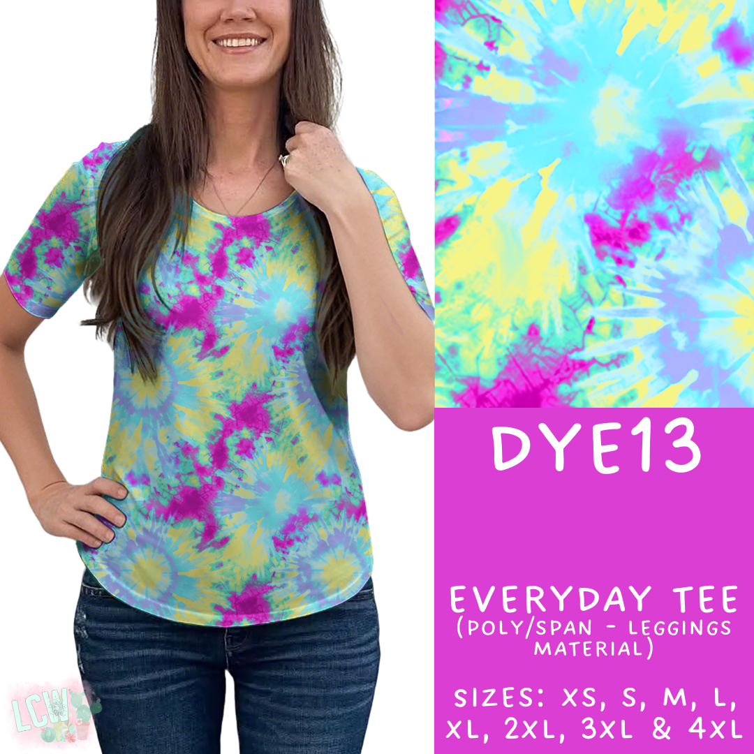 Batch #341 - Tie Dye Collection - Closes 5/19 - ETA early July - DYE13 Everyday Tee