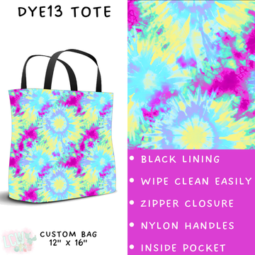 Batch #341 - Tie Dye Collection - Closes 5/19 - ETA early July - DYE13 Tote