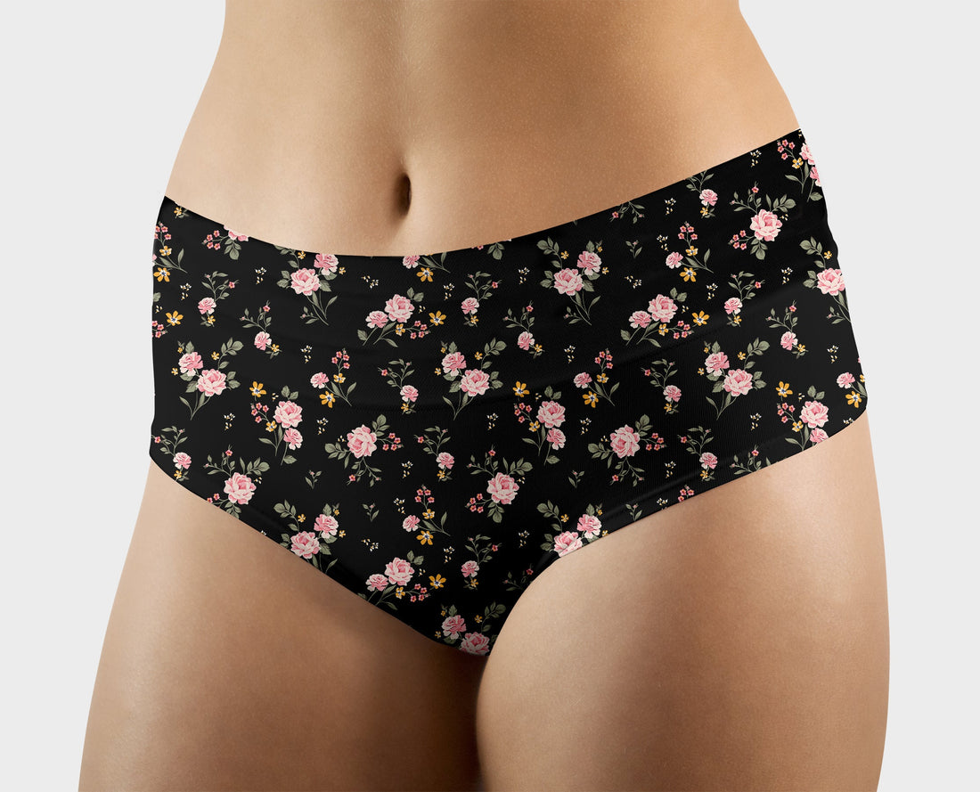 RTS - Dainty Floral Hipster/High Waist Panties