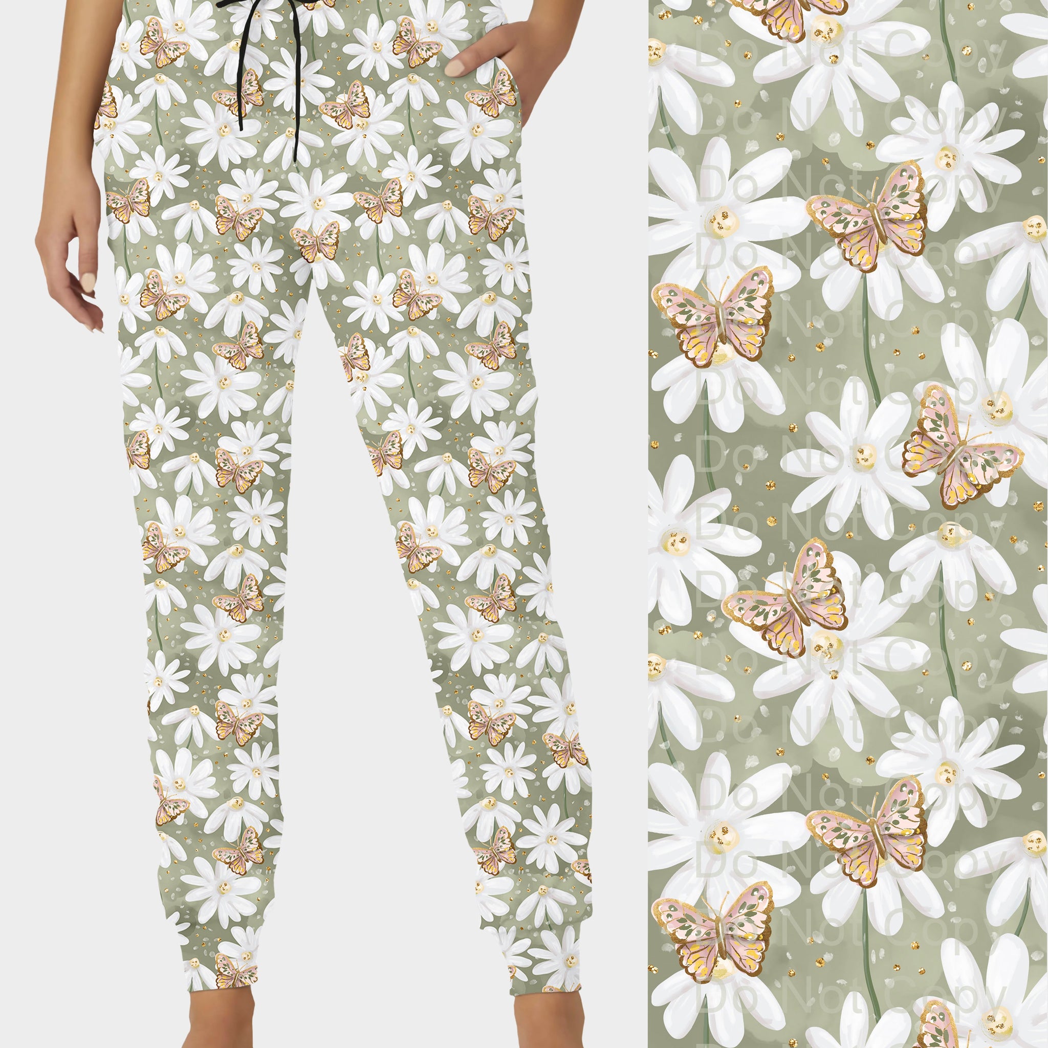 RTS - Daisy Butterfly Joggers