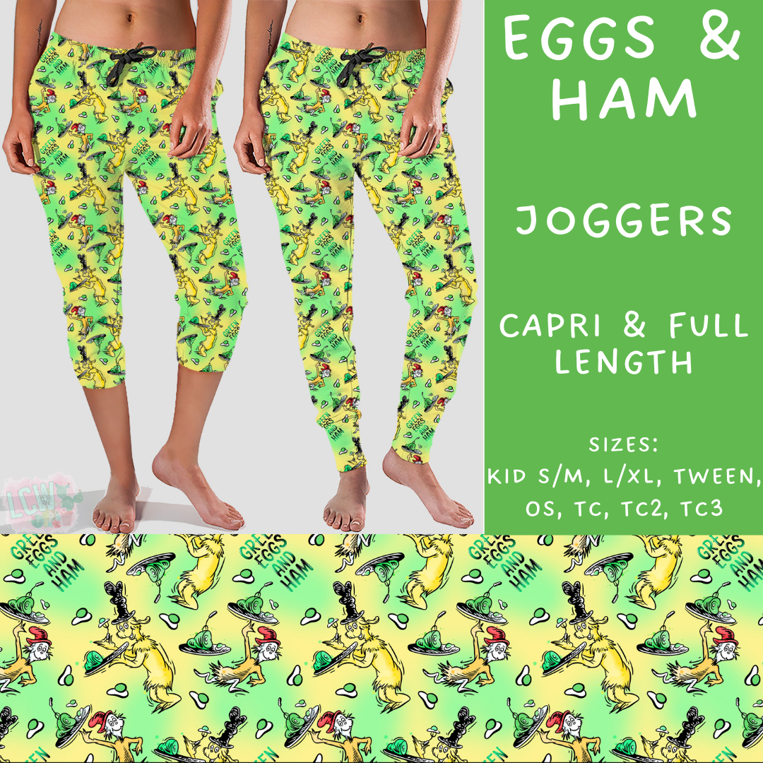 Batch #272 - Storybook Collection - Closes 1/17 - ETA late March - Eggs & Ham Full and Capri Length Joggers