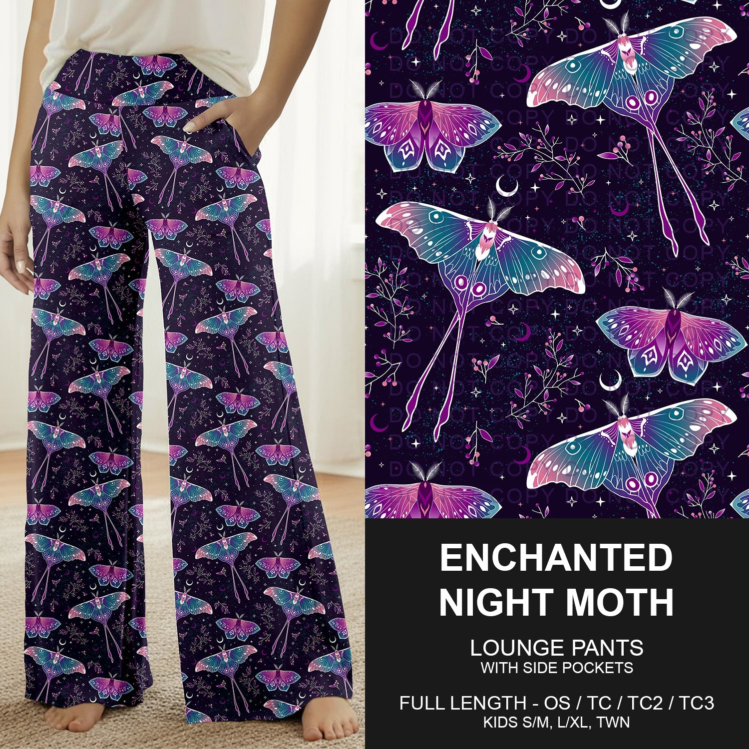B264 - Preorder Enchanted Night Moth Lounge Pants (Closes 12/07. ETA early Feb.)