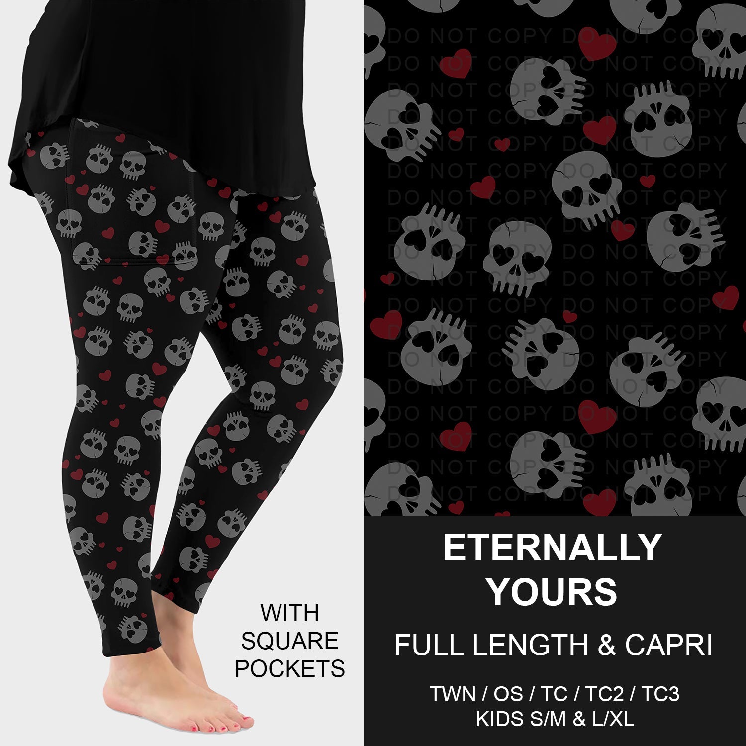 B263 - Preorder Eternally Yours Leggings w/ Pockets (Closes 11/30. ETA: late Jan.)