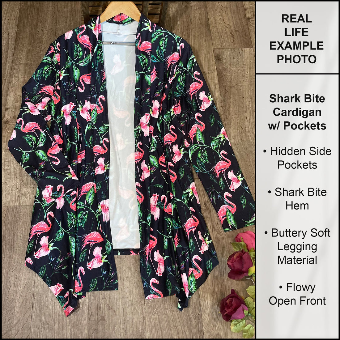 B263 - Preorder Cherry Hearts Cardigan w/ Pockets (Closes 11/30. ETA: late Jan.)