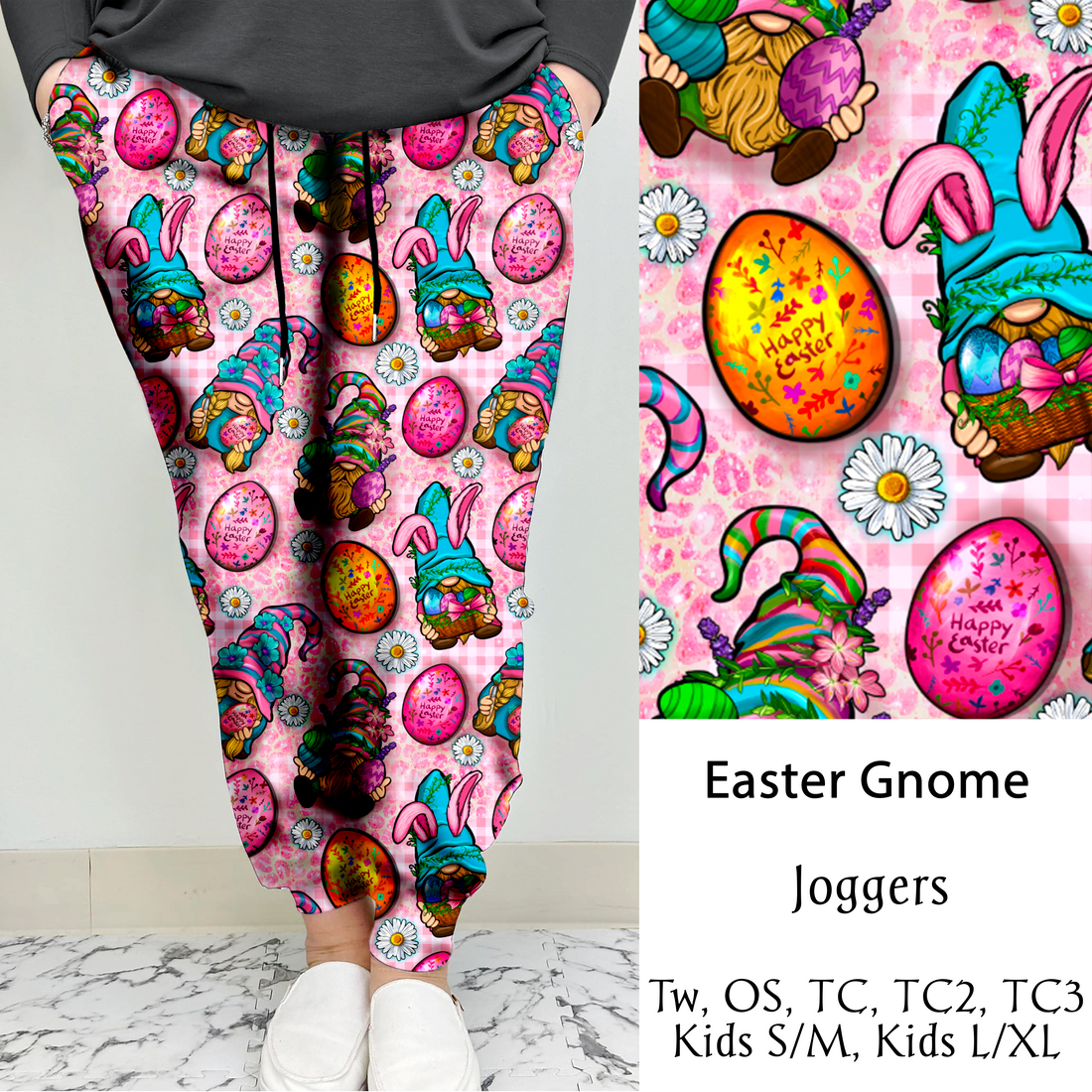 Easter Gnome | Leggings/Capri/ Joggers | Run ends 1/2 | ETA 32 Days