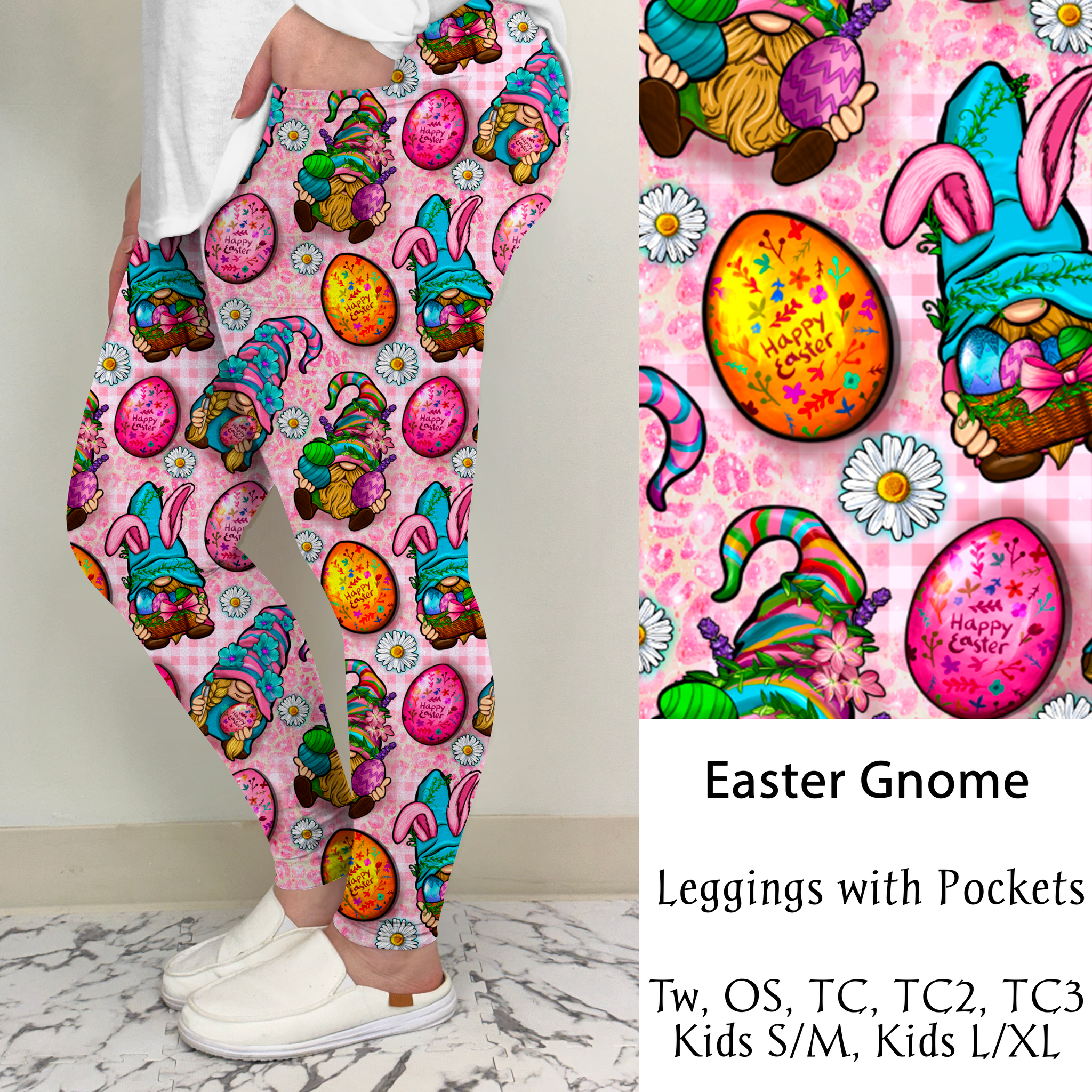 Easter Gnome | Leggings/Capri/ Joggers | Run ends 1/2 | ETA 32 Days