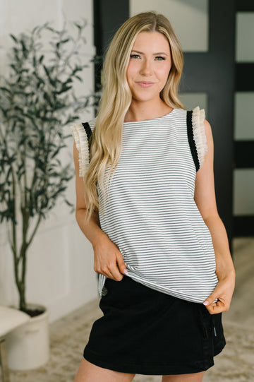 Exceeding Expectations Ruffled Sleeve Blouse